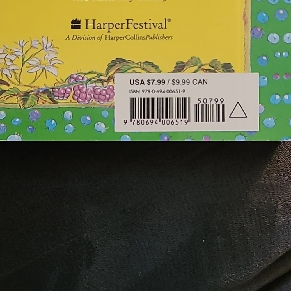 Children's Jamberry By Bruce Degen Harper Collins Publishers Board Book